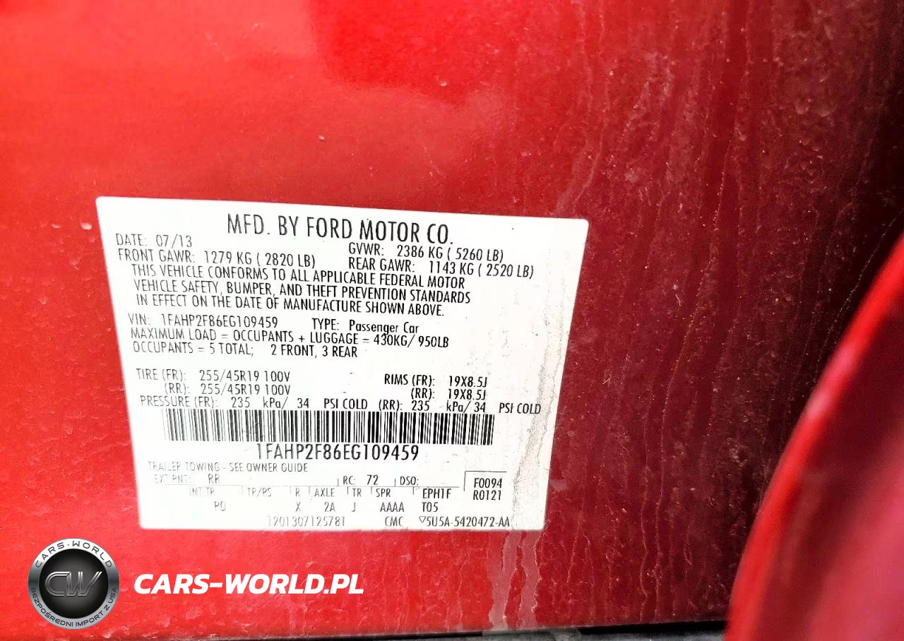 2014 Ford Taurus Limited VIN:1FAHP2F86EG109459 - 13