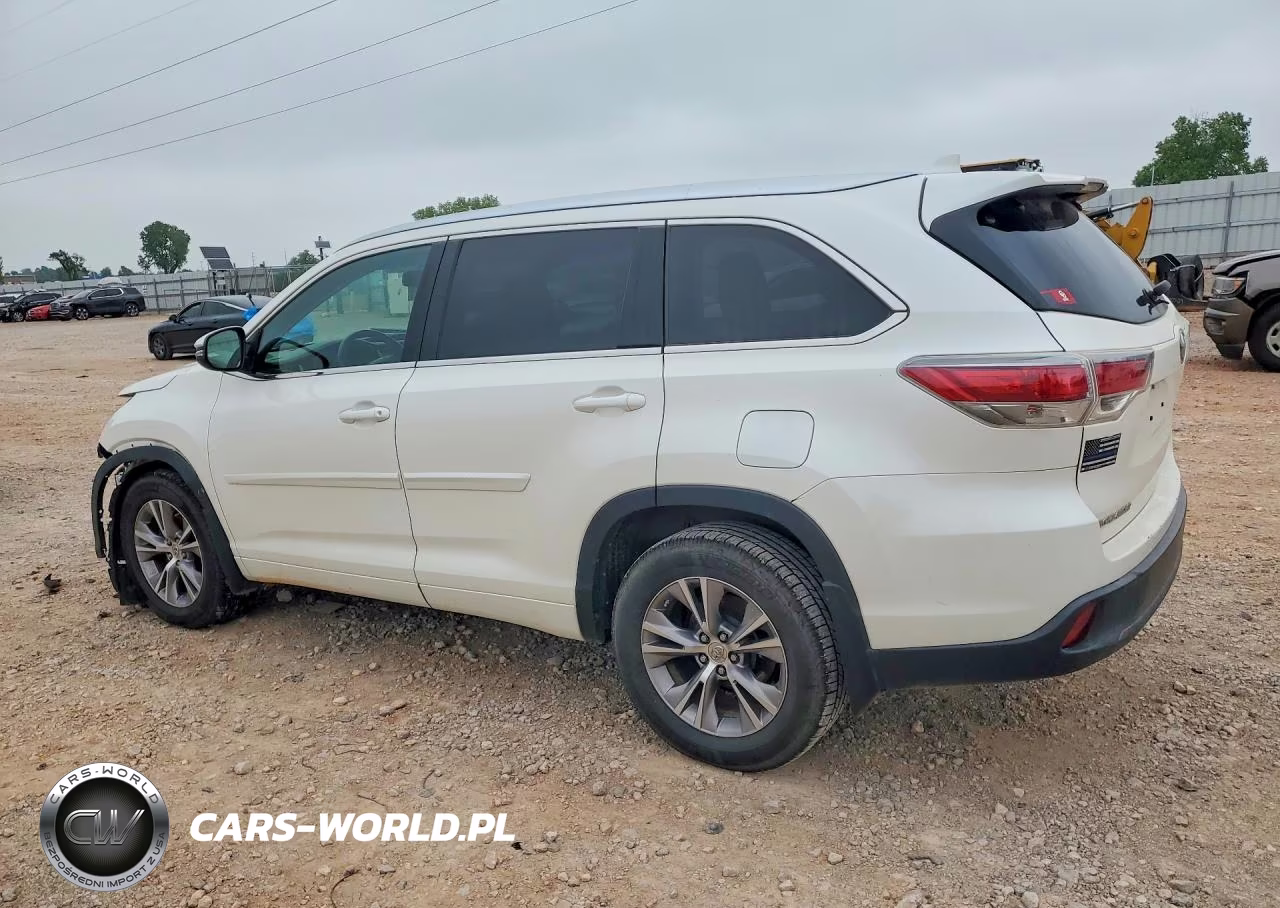 2014 Toyota Highlander Xle VIN:5TDKKRFH3ES034488 - 2