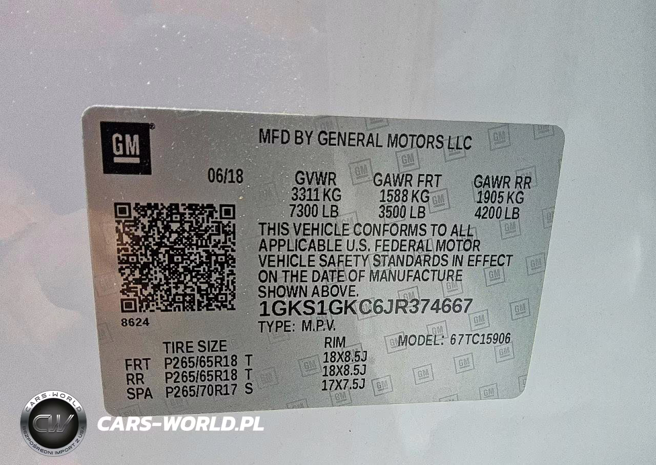 2018 GMC Yukon Xl C1500 Slt VIN:1GKS1GKC6JR374667 - 13