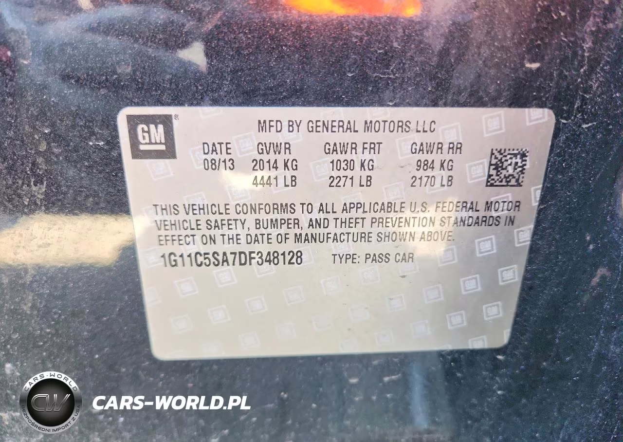 2013 Chevrolet Malibu 1Lt VIN:1G11C5SA7DF348128 - 12