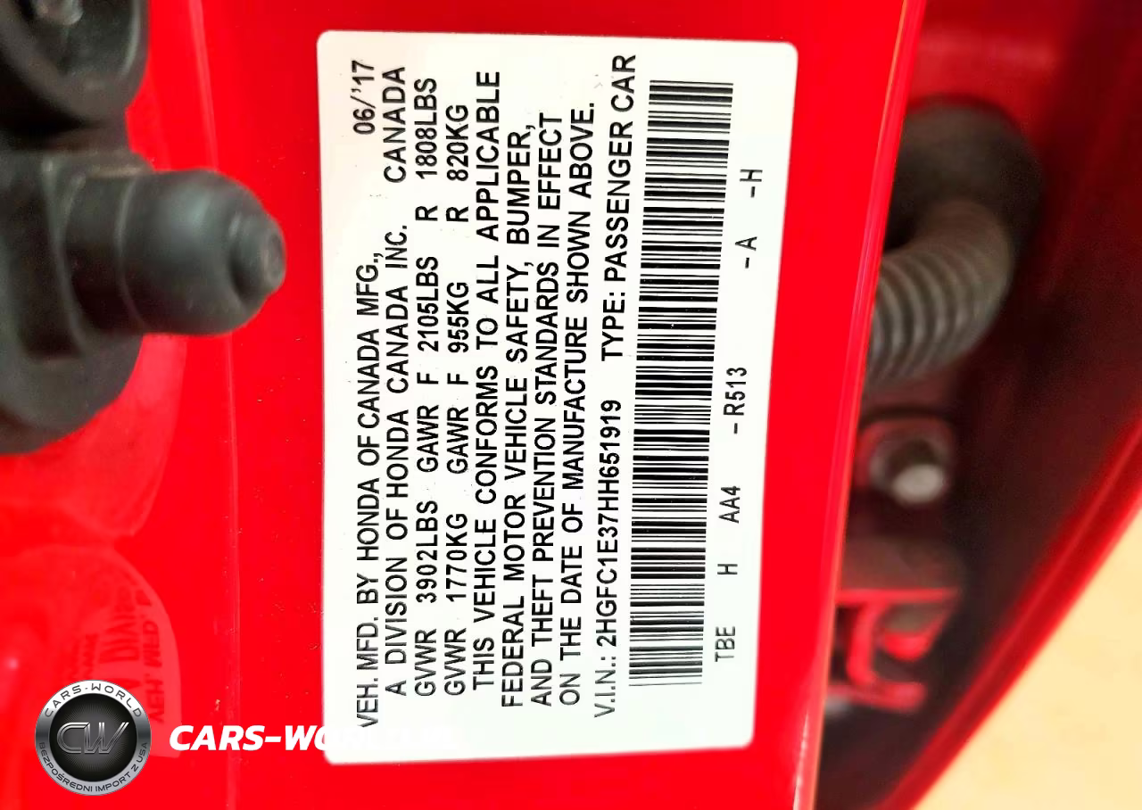 2017 Honda Civic Ex VIN:2HGFC1E37HH651919 - 12