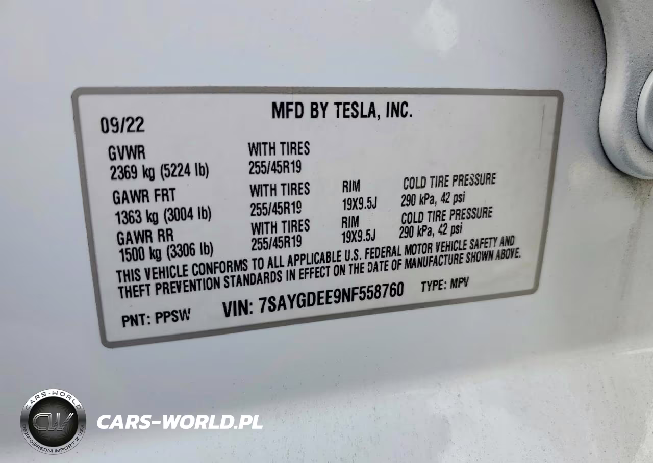 2022 Tesla Model Y VIN:7SAYGDEE9NF558760 - 14