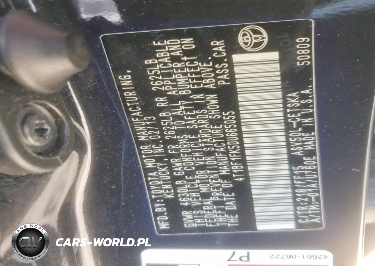 2013 Toyota Camry Se VIN:4T1BF1FK5DU665055 - 12