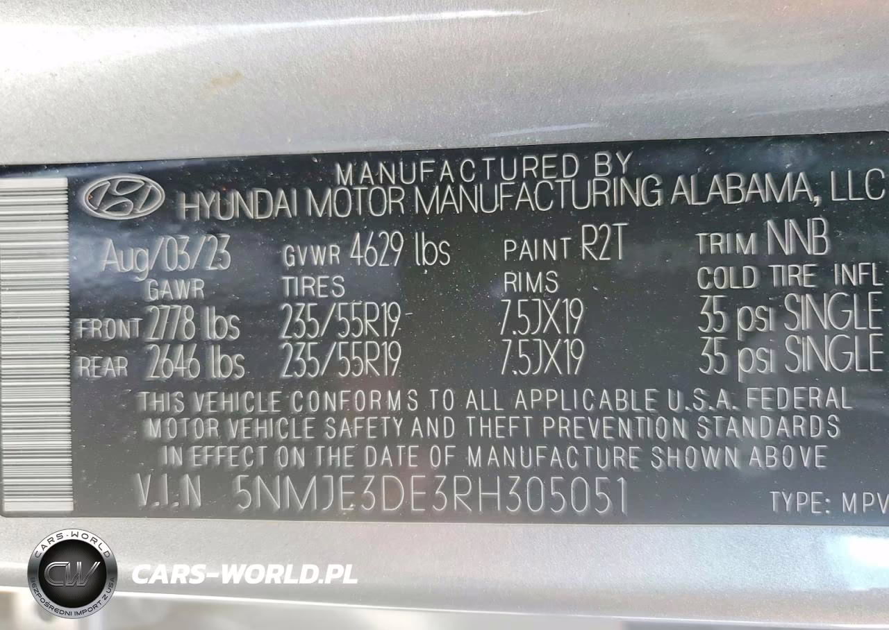 2024 Hyundai Tucson Limited VIN:5NMJE3DE3RH305051 - 13