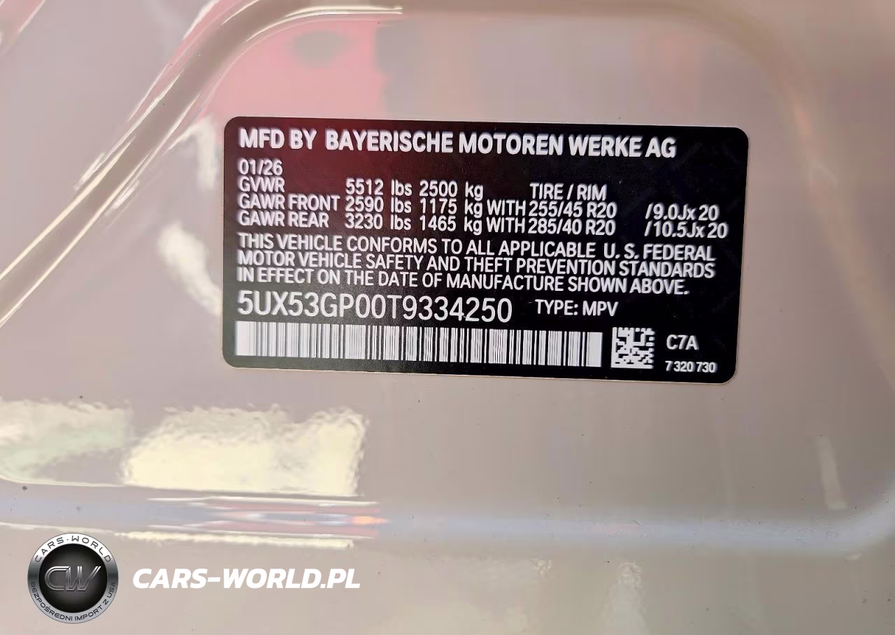 2026 BMW X3 30 xDrive VIN:5UX53GP00T9334250 - 13