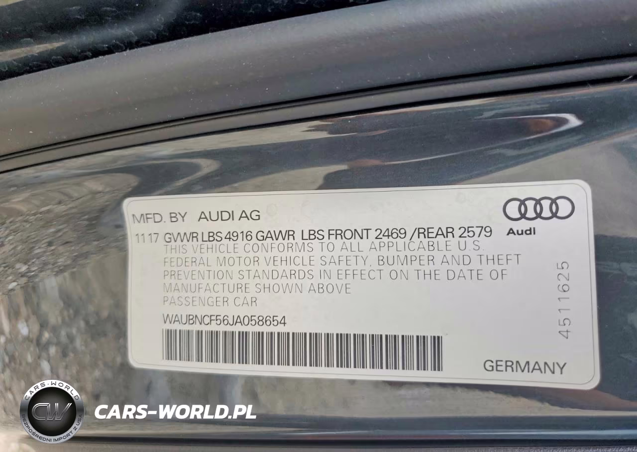2018 Audi A5 Premium Plus VIN:WAUBNCF56JA058654 - 12