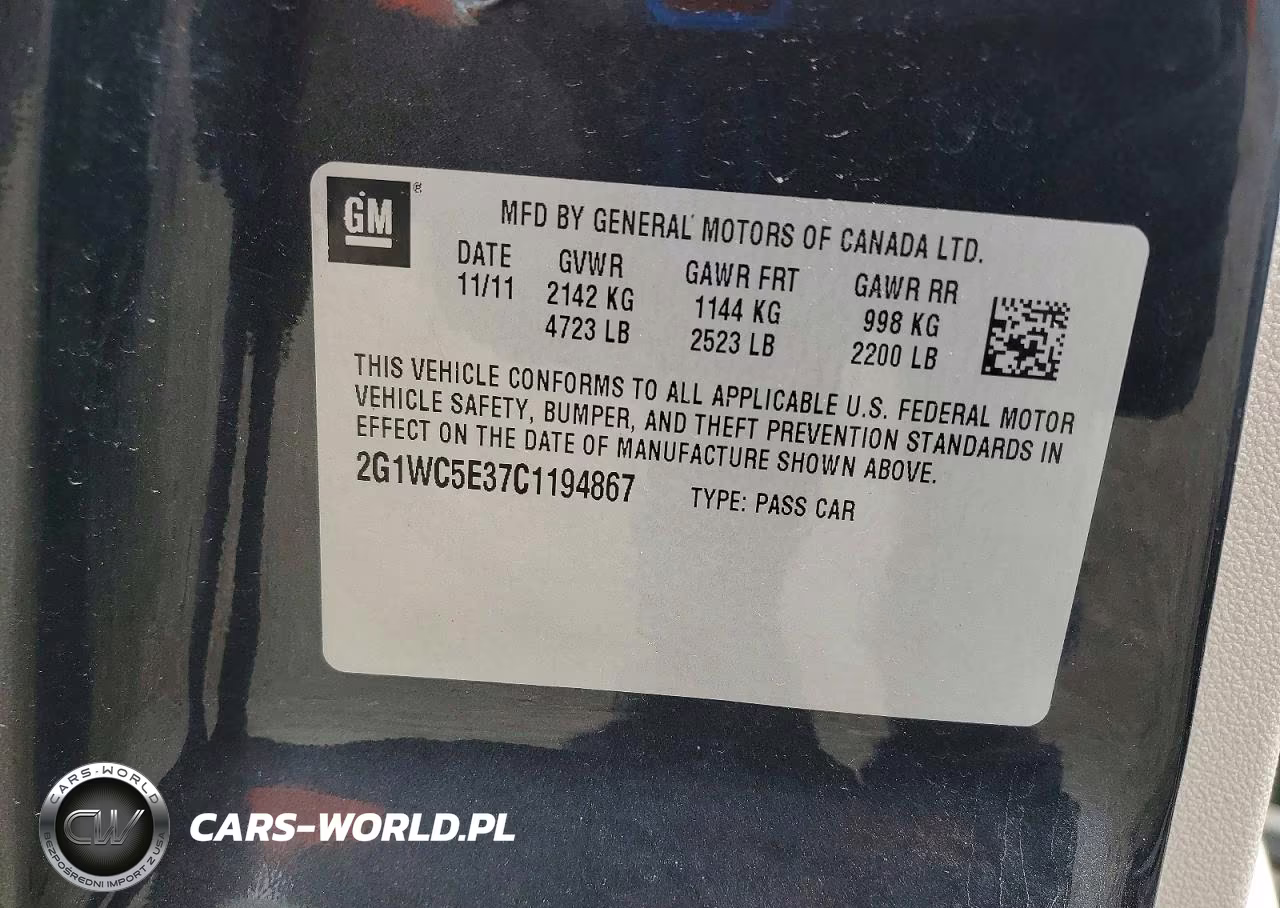 2012 Chevrolet Impala Ltz VIN:2G1WC5E37C1194867 - 12