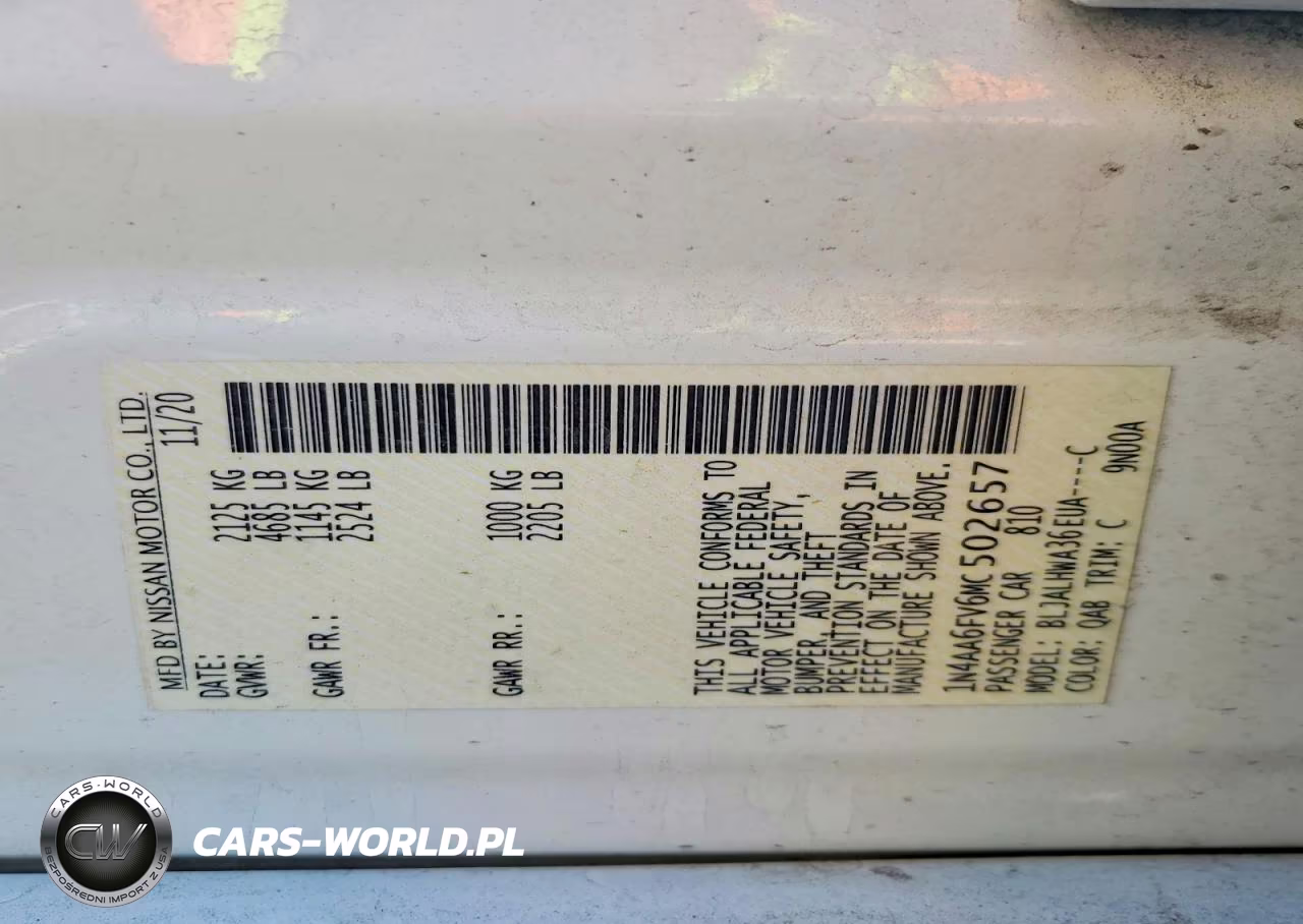 2021 Nissan Maxima Platinum VIN:1N4AA6FV6MC502657 - 12
