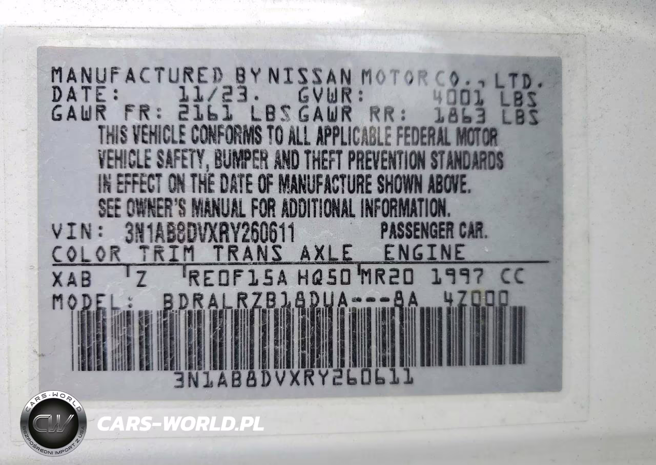 2024 Nissan Sentra Sr VIN:3N1AB8DVXRY260611 - 12