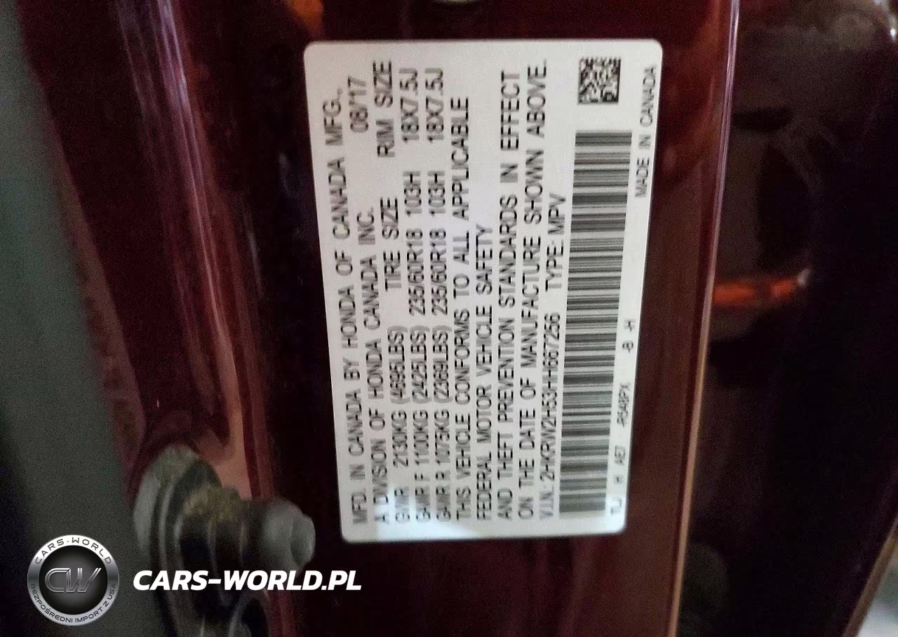 2017 Honda Cr-V Ex VIN:2HKRW2H53HH667256 - 13