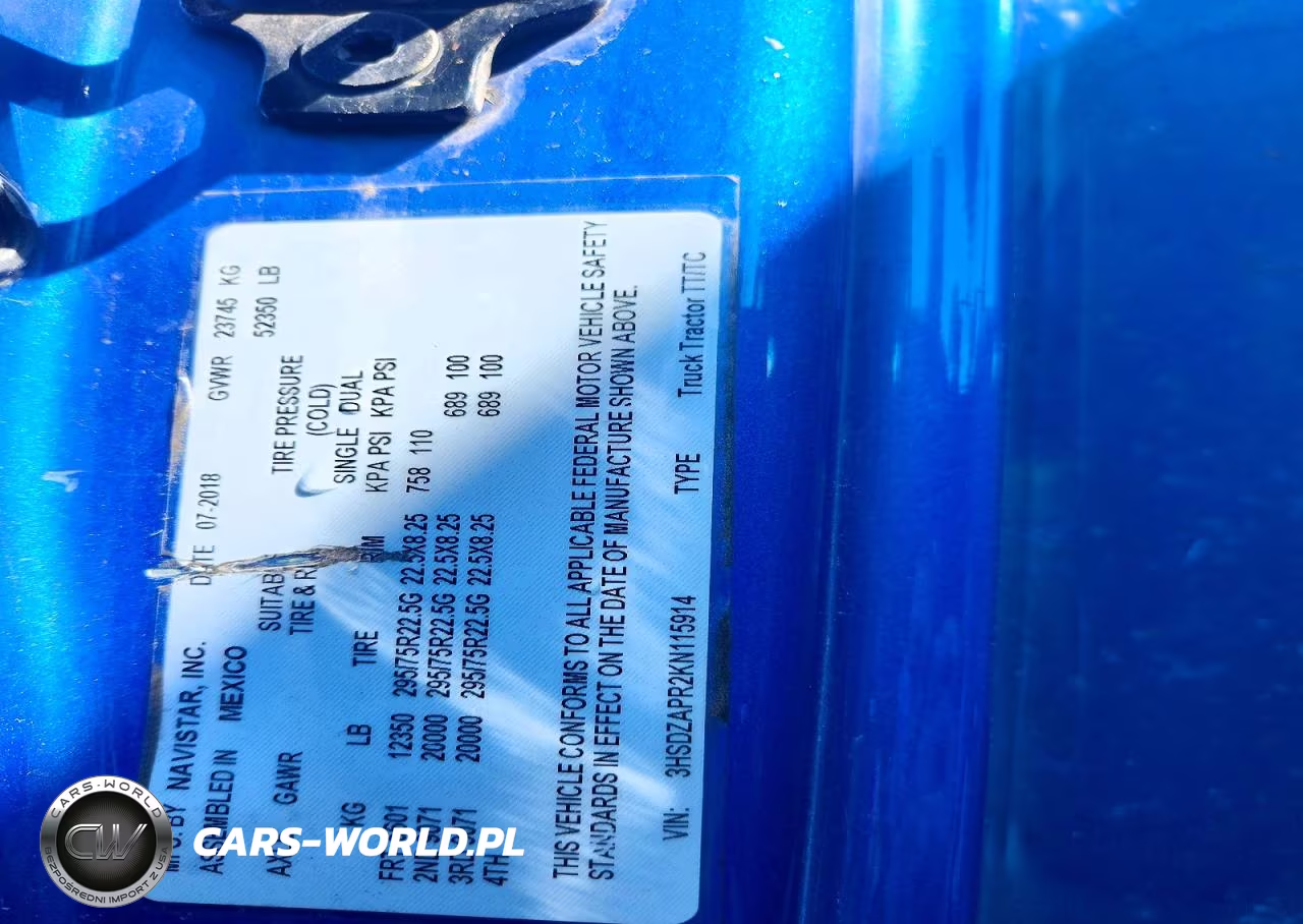 2019 International Lt625 Semi Truck VIN:3HSDZAPR2KN115914 - 10