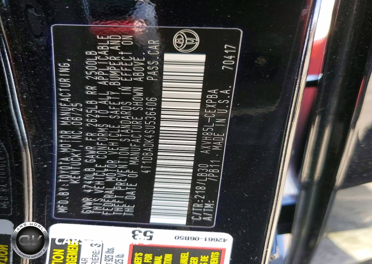 2025 Toyota Camry Xse VIN:4T1DBADK4SU536406 - 13