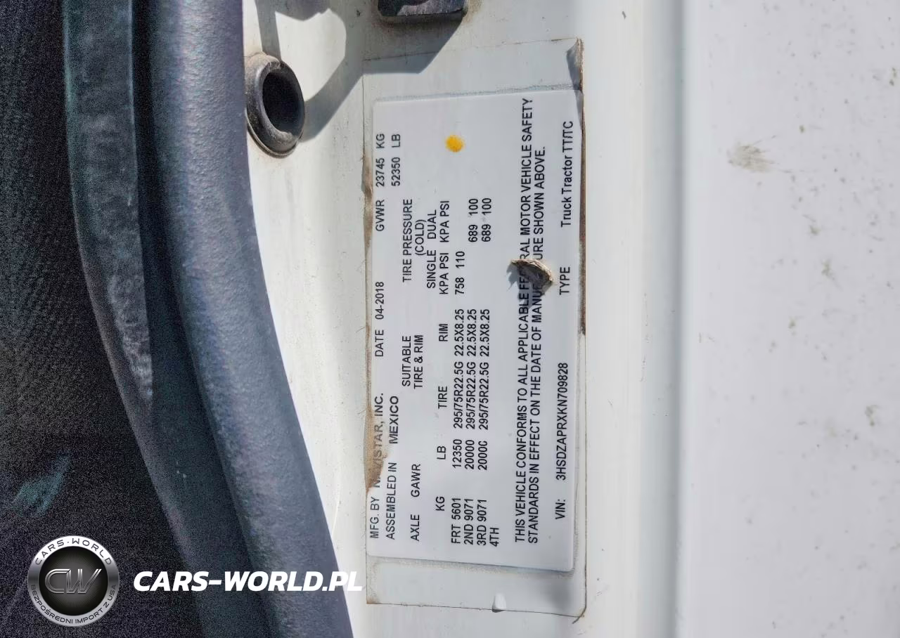 2019 International Lt625 Semi Truck VIN:3HSDZAPRXKN709828 - 10