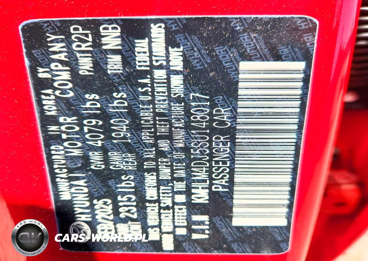 2025 Hyundai Elantra Hybrid Sel Sport VIN:KMHLM4DJ5SU148017 - 12