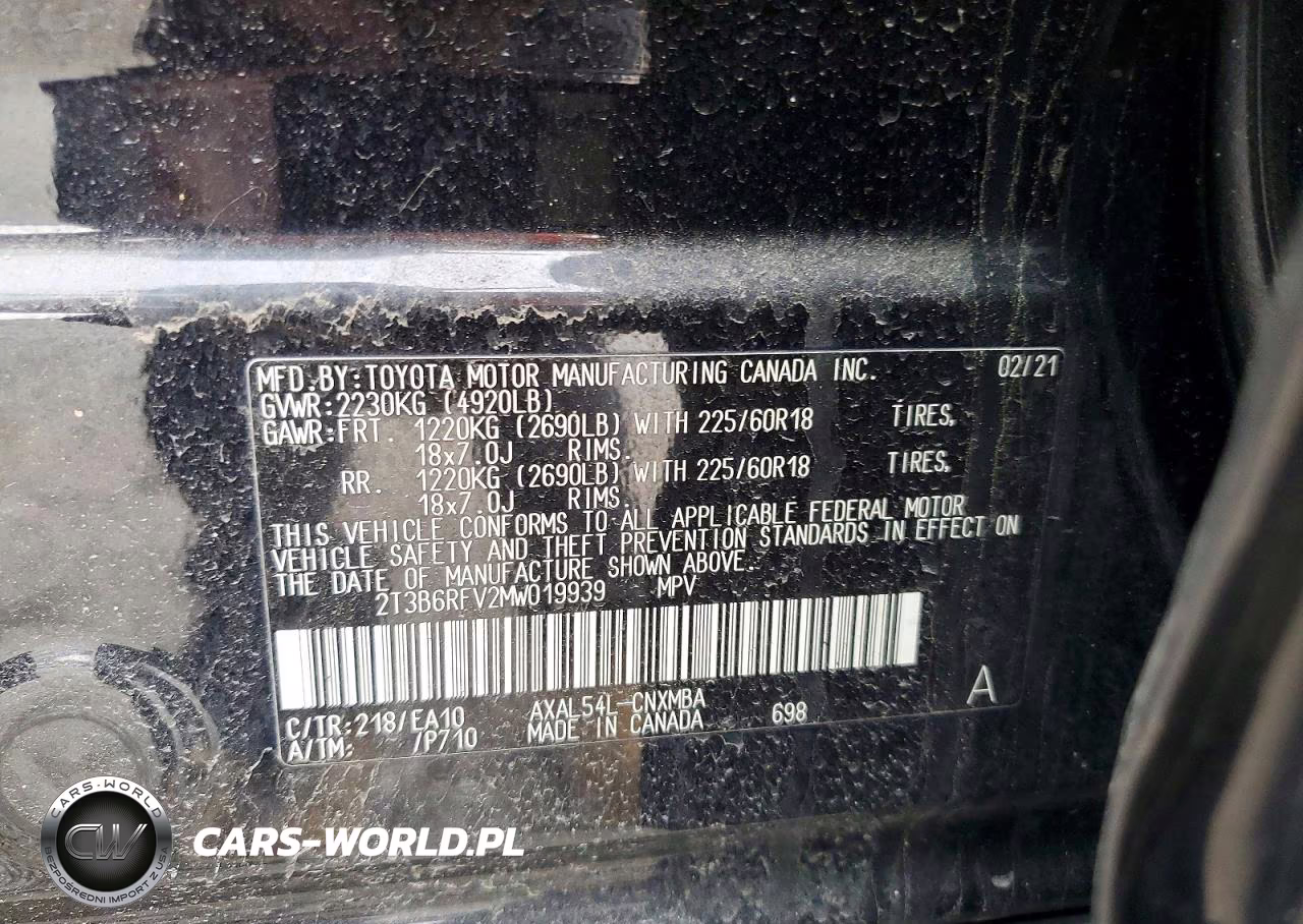2021 Toyota Rav4 Hybrid Xle Premium VIN:2T3B6RFV2MW019939 - 12