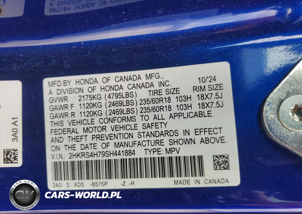 2025 Honda Cr-V Exl VIN:2HKRS4H79SH441884 - 13
