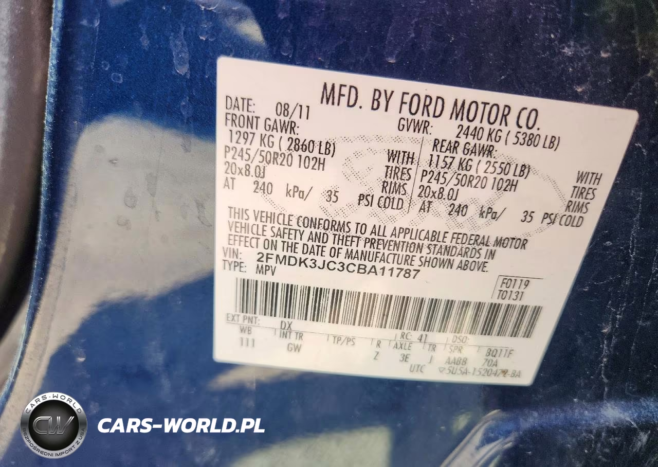2012 Ford Edge Sel VIN:2FMDK3JC3CBA11787 - 13