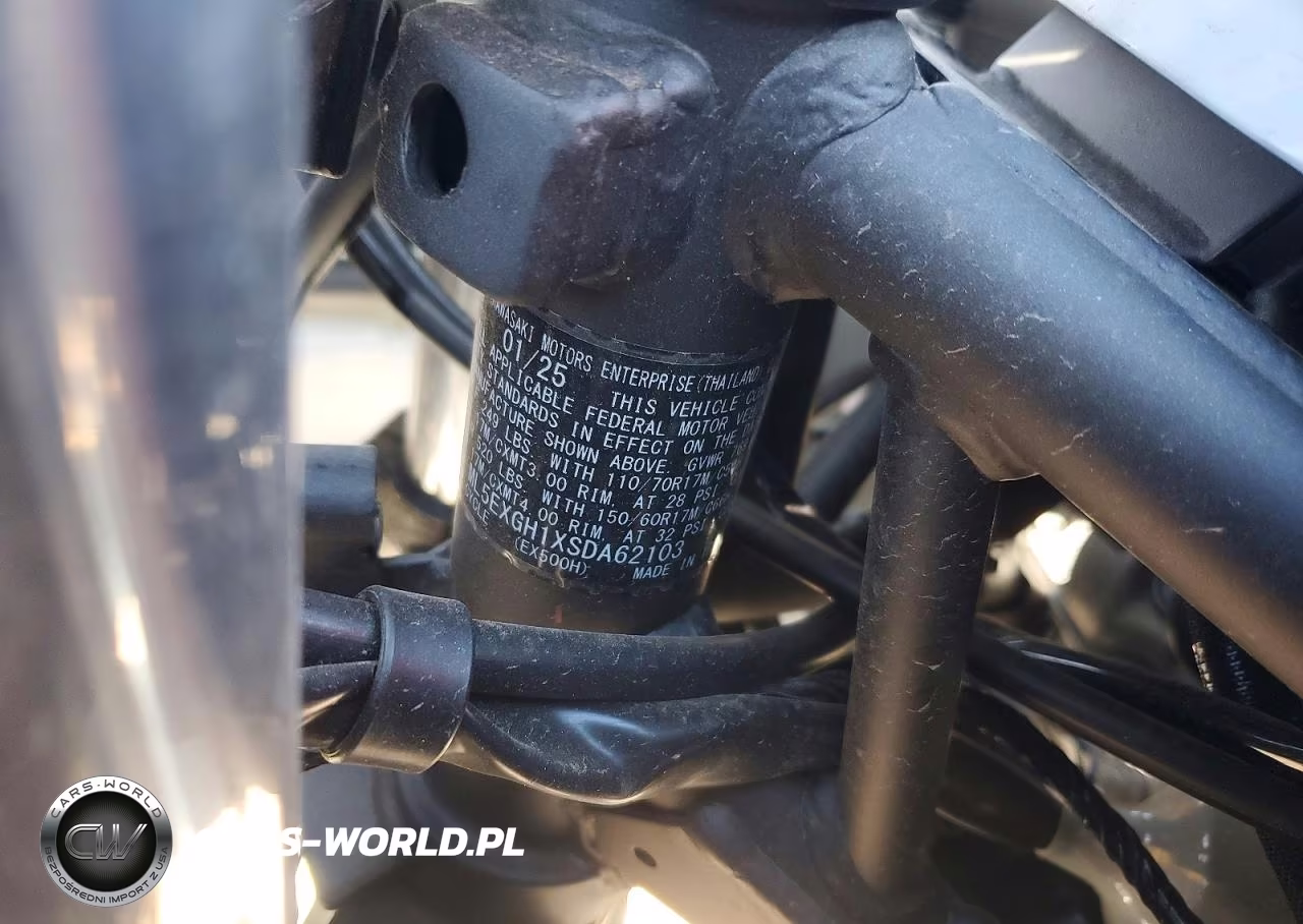 2025 Kawasaki Ex500 H VIN:ML5EXGH1XSDA62103 - 9