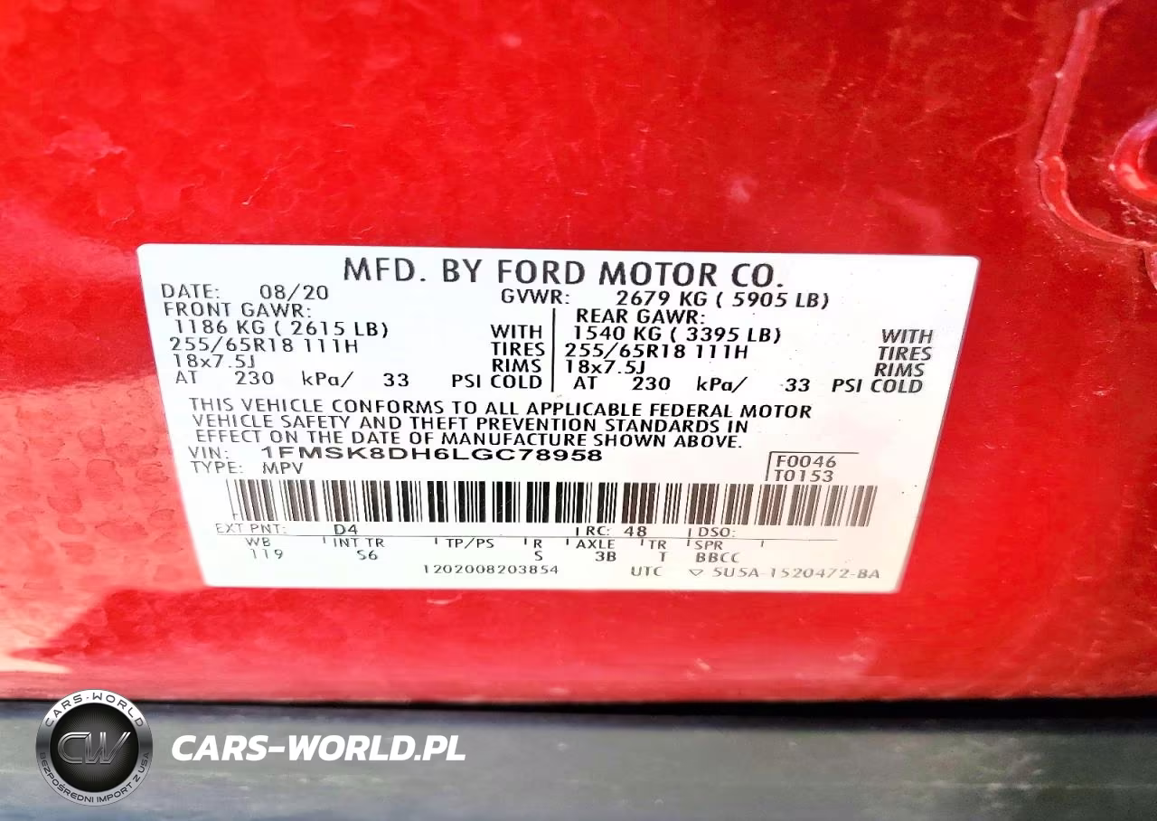 2020 Ford Explor Xlt VIN:1FMSK8DH6LGC78958 - 13