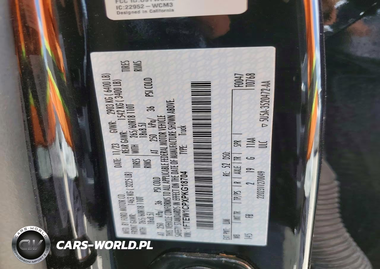 2023 Ford F150 Supercrew VIN:1FTEW1CPXPKG18704 - 12