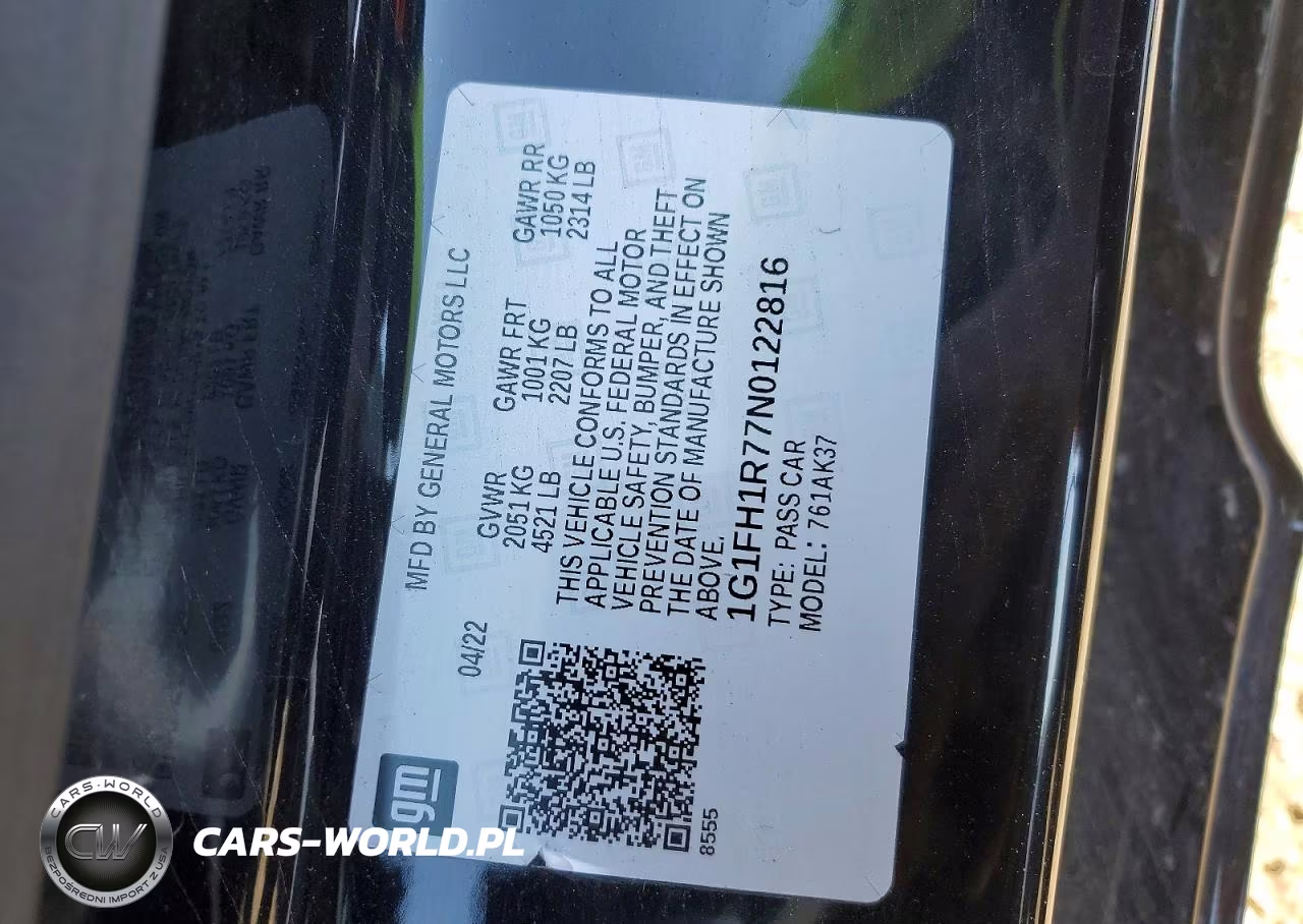 2022 Chevrolet Camaro Ss VIN:1G1FH1R77N0122816 - 12