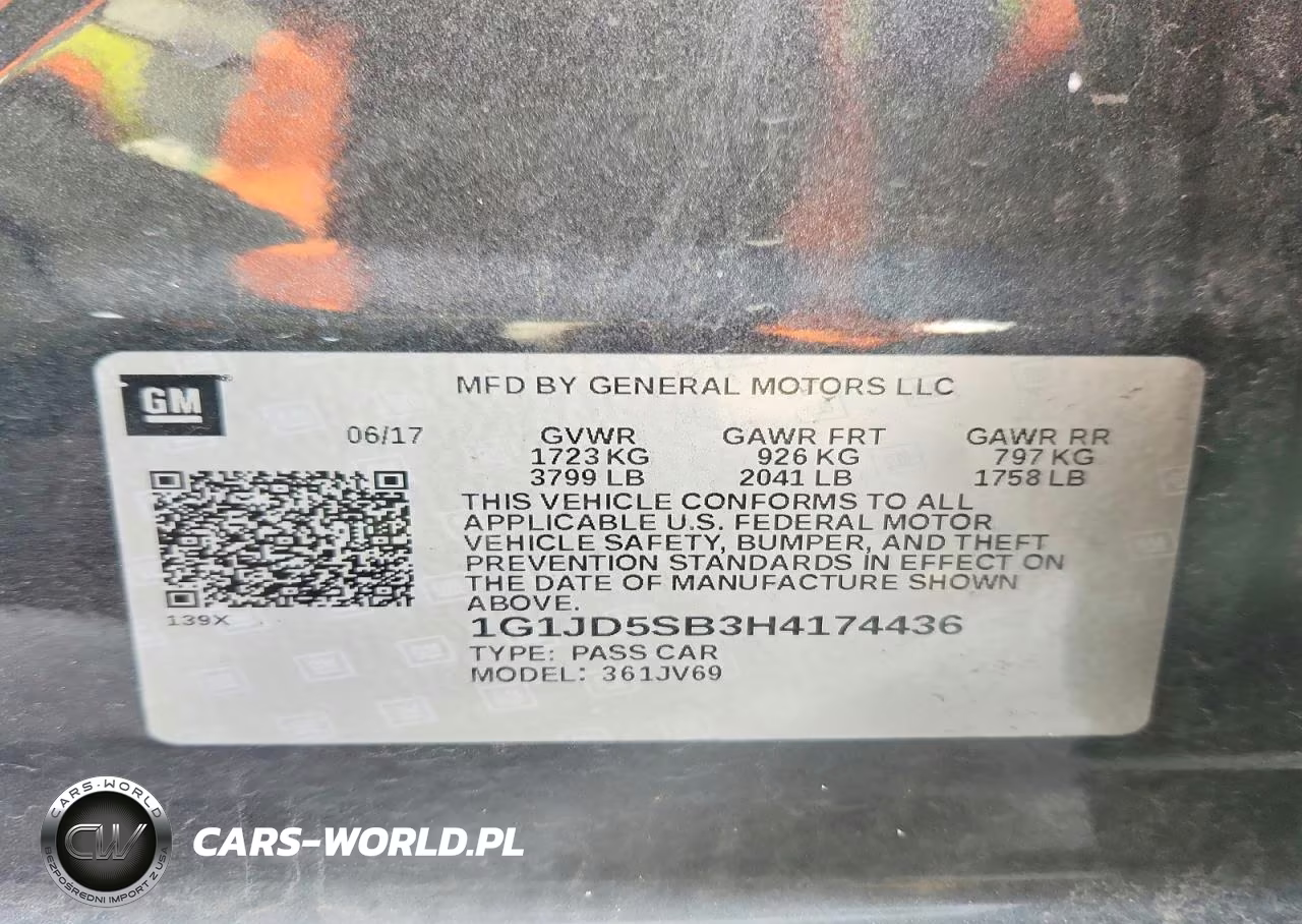 2017 Chevrolet Sonic Lt VIN:1G1JD5SB3H4174436 - 12
