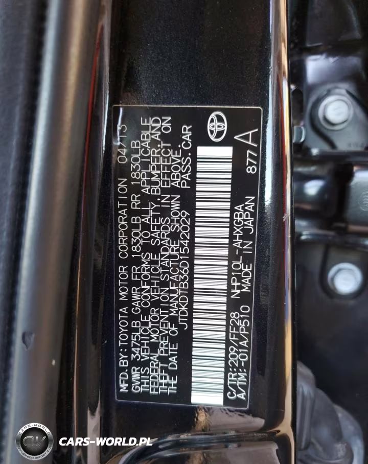 2013 Toyota Prius C VIN:JTDKDTB36D1542029 - 12