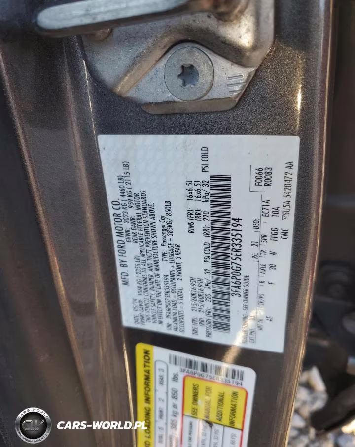 2014 Ford Fusion S VIN:3FA6P0G75ER335194 - 12