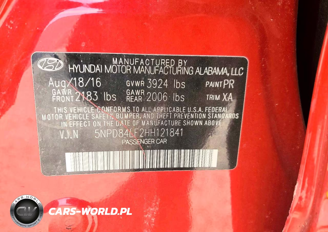 2017 Hyundai Elantra Se VIN:5NPD84LF2HH121841 - 12