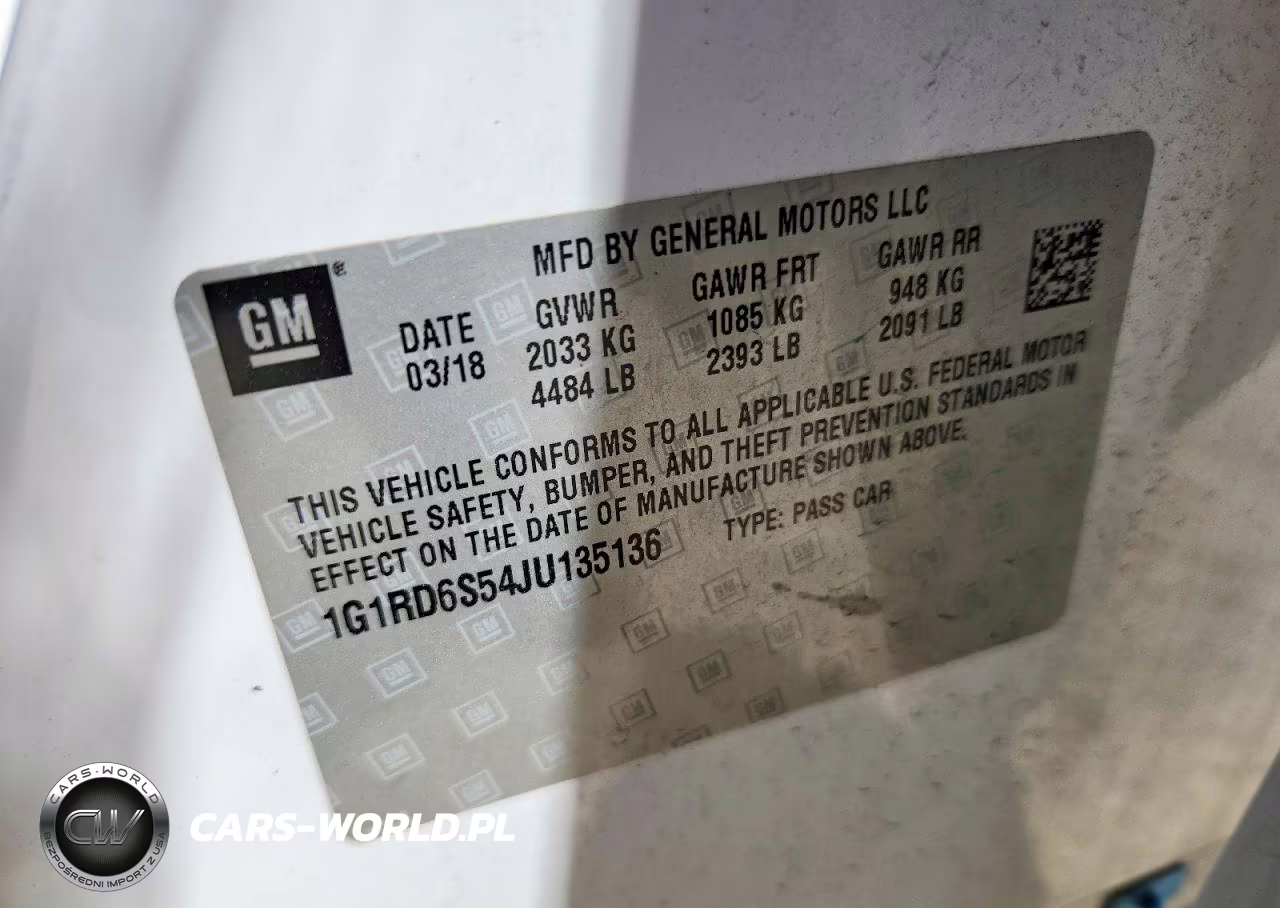 2018 Chevrolet Volt Premier VIN:1G1RD6S54JU135136 - 12
