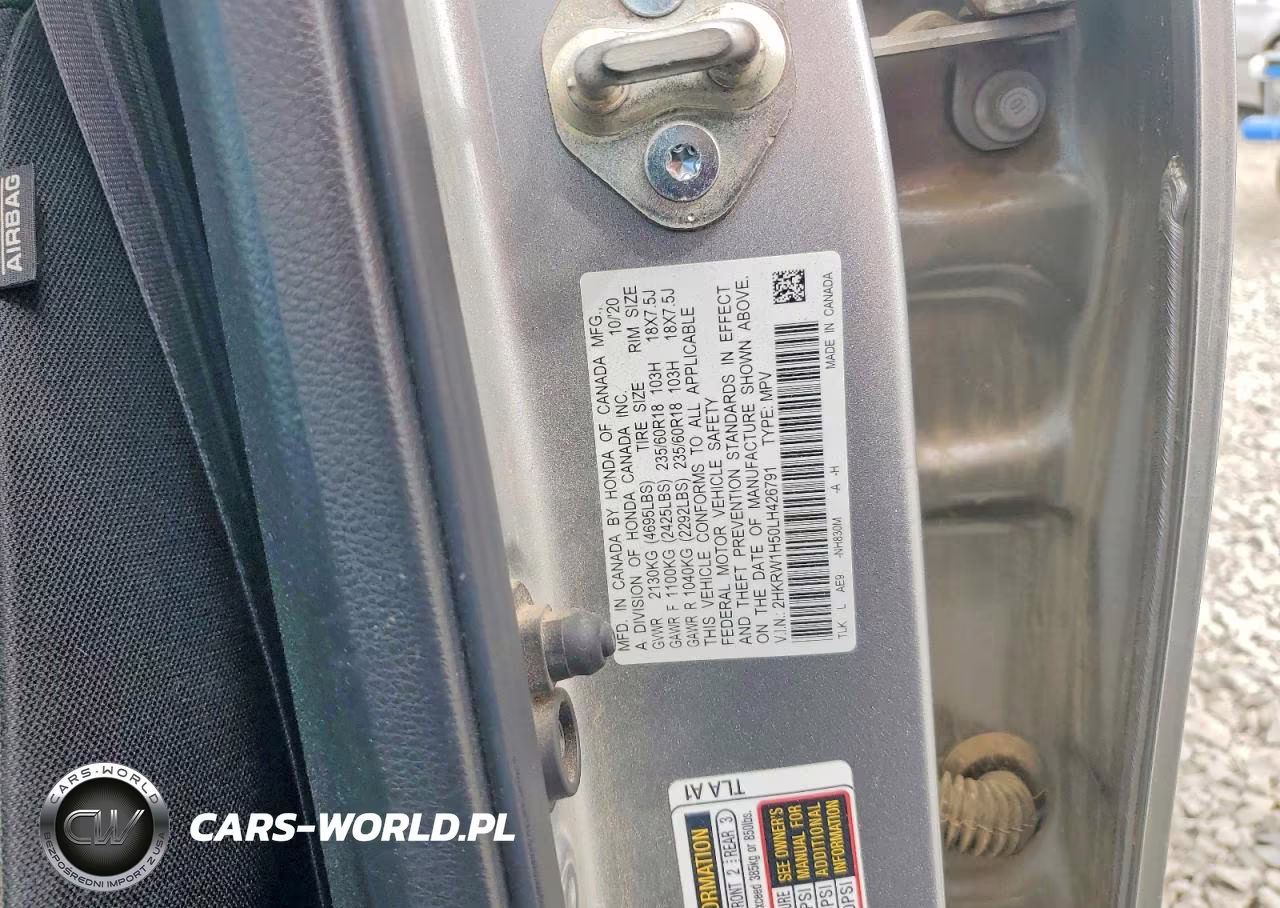 2020 Honda Cr-V Ex VIN:2HKRW1H50LH426791 - 14