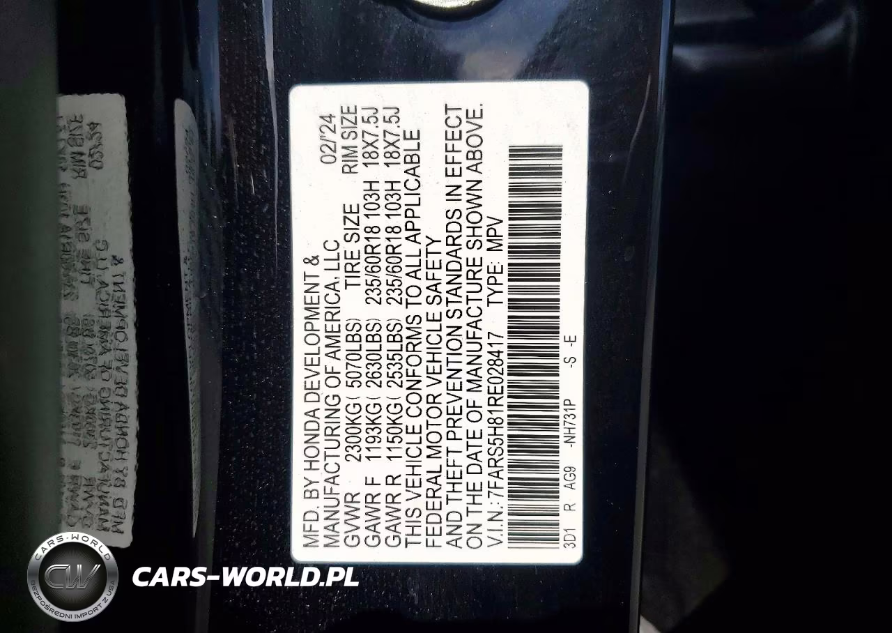 2024 Honda Cr-V Sport-L VIN:7FARS5H81RE028417 - 13