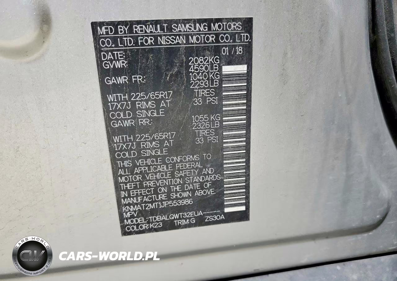 2018 Nissan Rogue Sv VIN:KNMAT2MT1JP553986 - 13