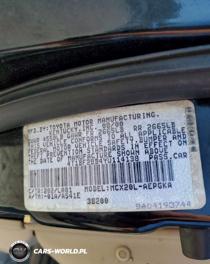 2000 Toyota Avalon Xls VIN:4T1BF28B4YU114138 - 12