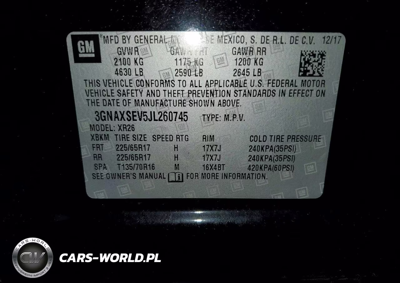 2018 Chevrolet Equinox Lt VIN:3GNAXSEV5JL260745 - 14