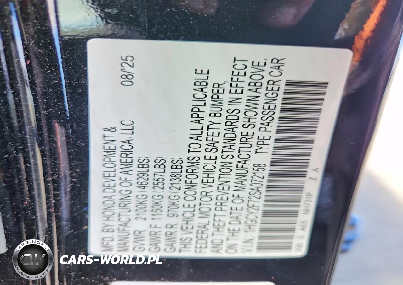 2025 Honda Accord Hybrid Sport-L VIN:1HGCY2F72SA072158 - 12
