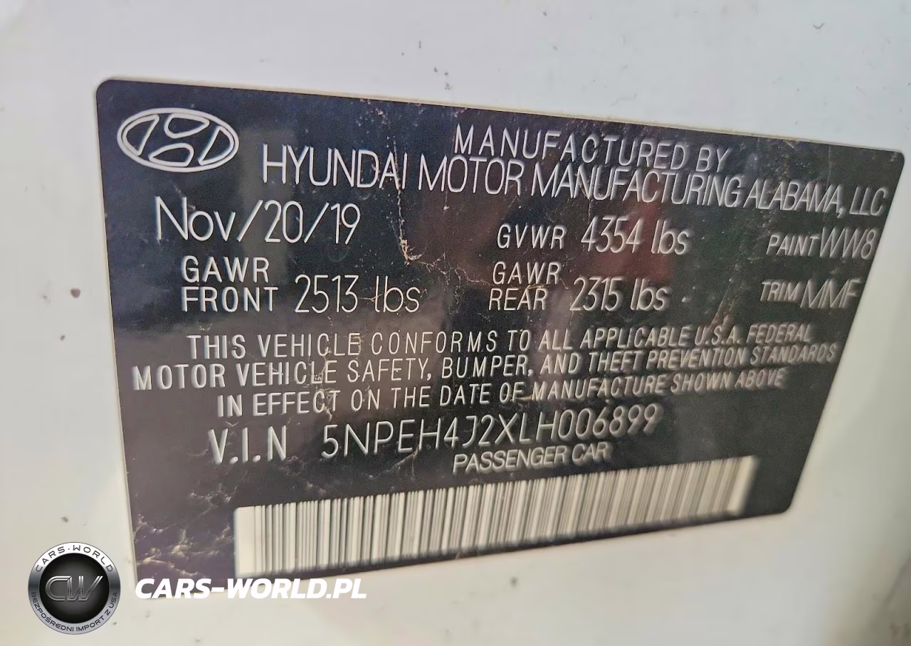 2020 Hyundai Sonata Limited VIN:5NPEH4J2XLH006899 - 12