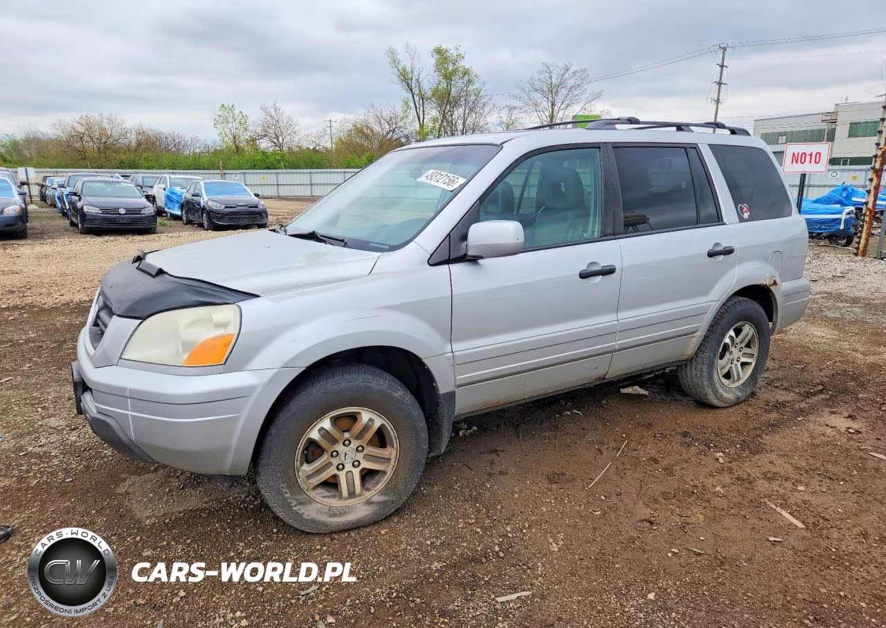 2004 Honda Pilot Exl VIN:2HKYF18524H585504 - 1
