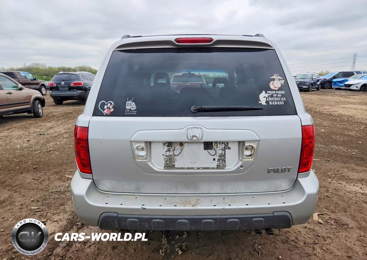 2004 Honda Pilot Exl VIN:2HKYF18524H585504 - 6