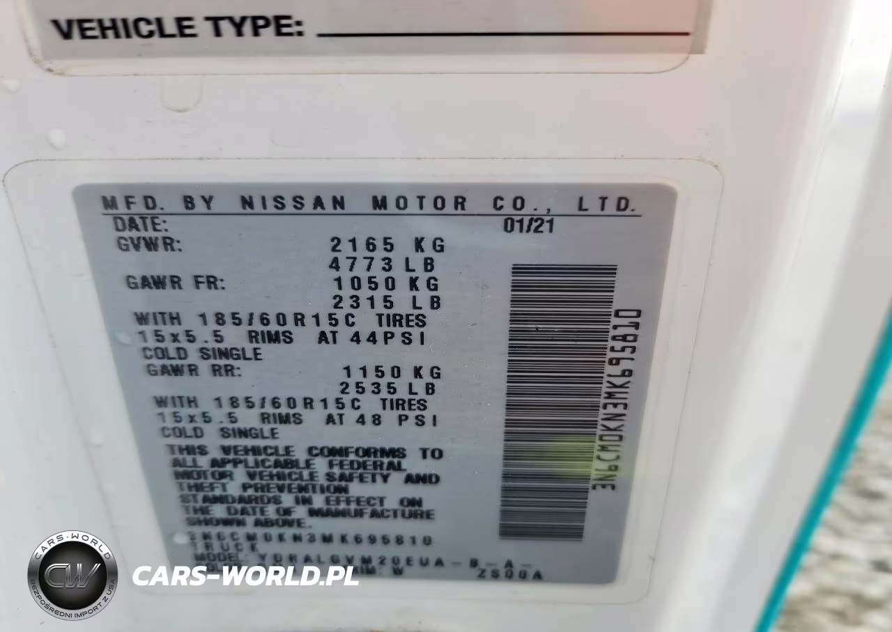 2021 Nissan Nv200 Sv VIN:3N6CM0KN3MK695810 - 13