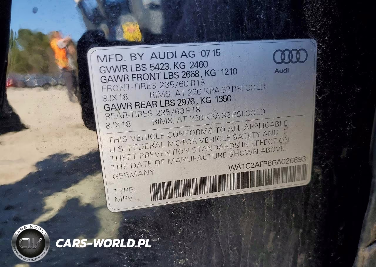 2016 Audi Q5 Premium VIN:WA1C2AFP6GA026893 - 13