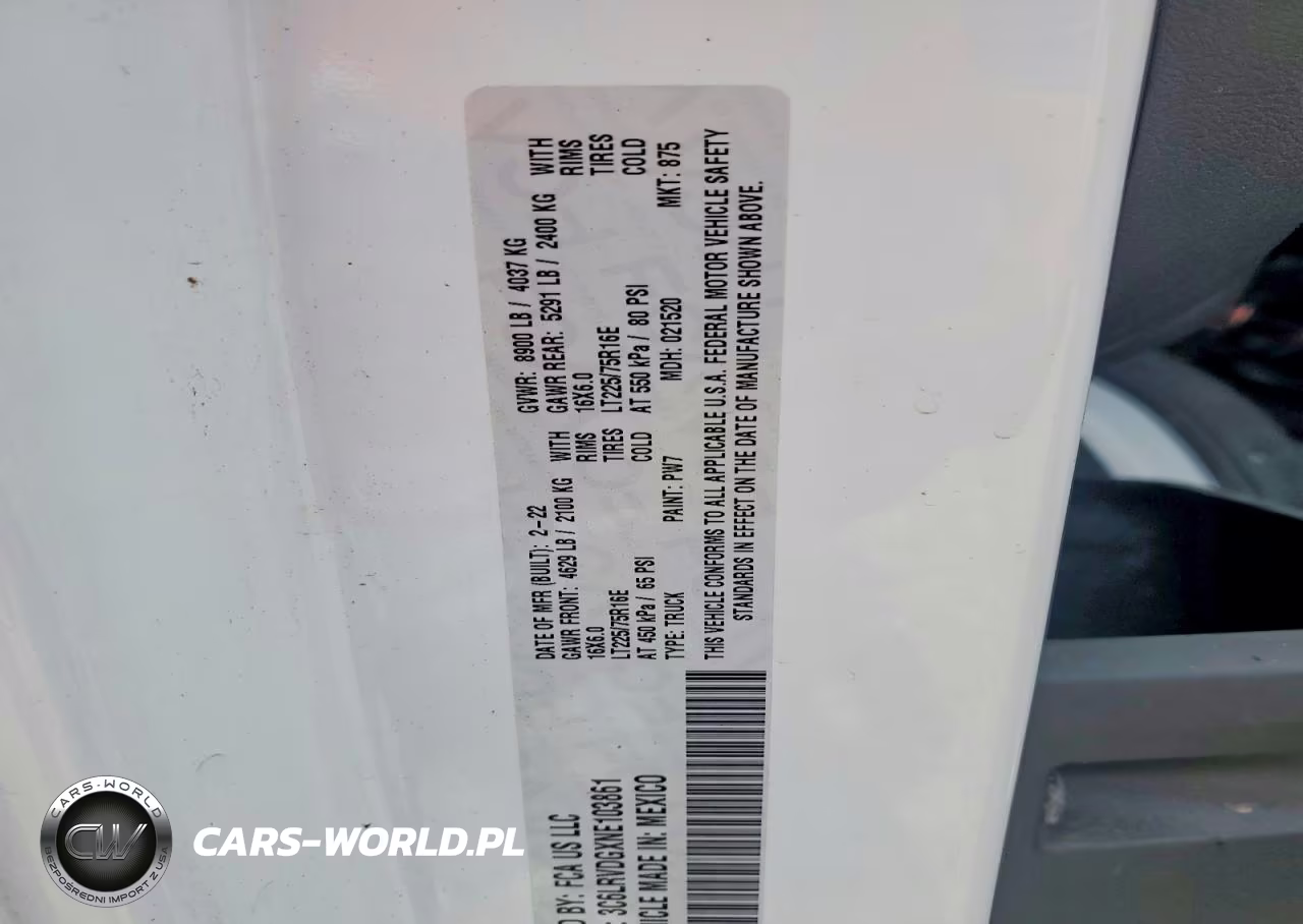 2022 Ram Promaster 2500 Utility - Service Van VIN:3C6LRVDGXNE103861 - 13
