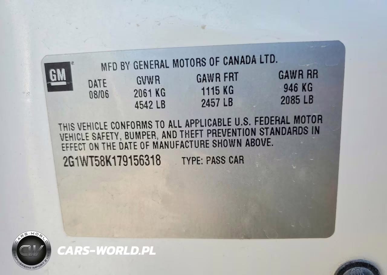2007 Chevrolet Impala Lt VIN:2G1WT58K179156318 - 12