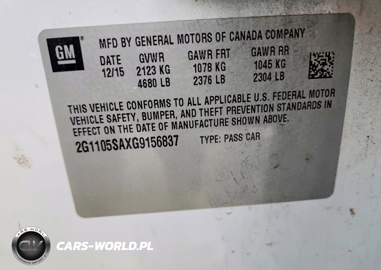 2016 Chevrolet Impala Lt VIN:2G1105SAXG9156837 - 13