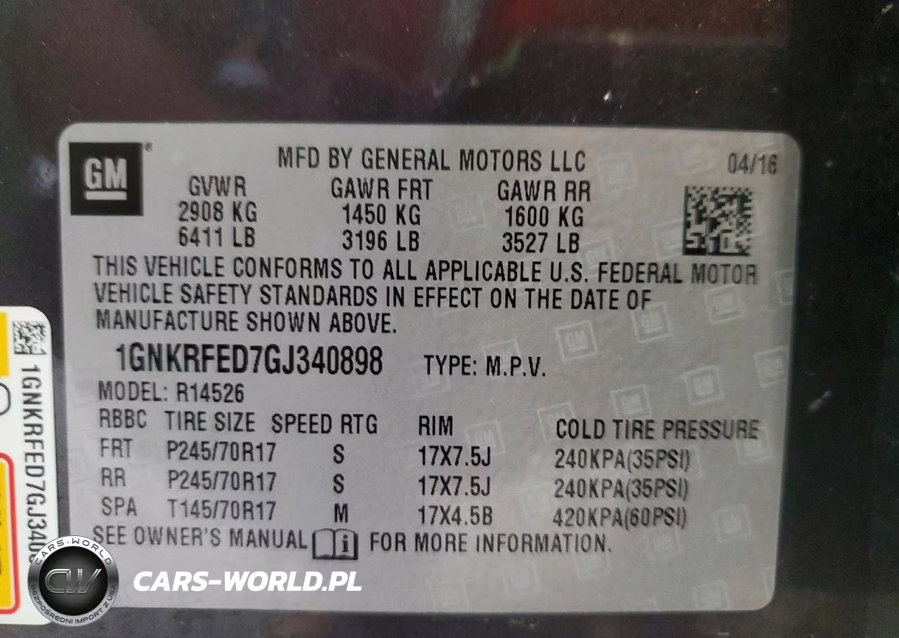2016 Chevrolet Traverse Ls VIN:1GNKRFED7GJ340898 - 12