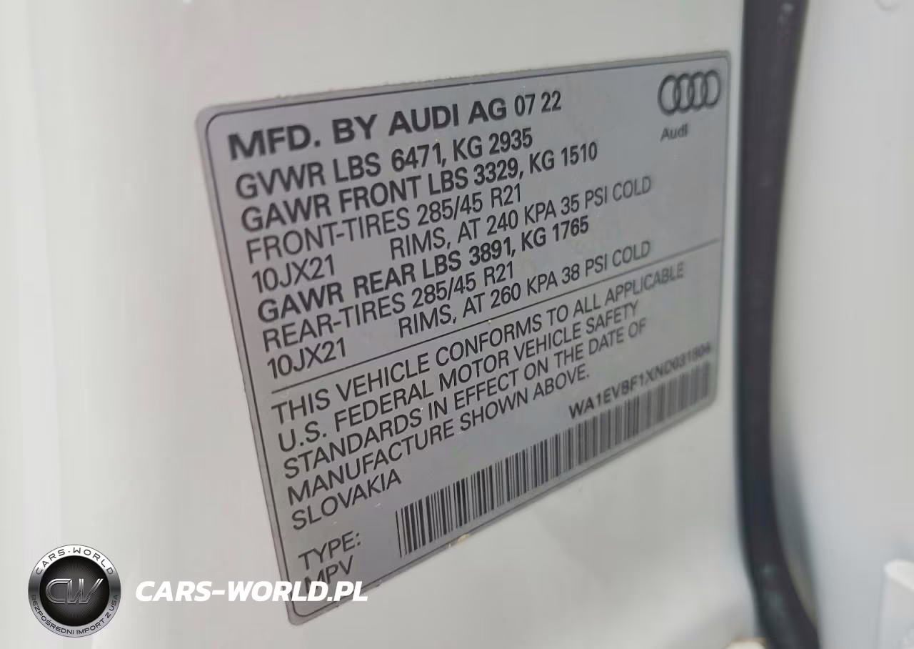 2022 Audi Q8 Premium Plus S-Line VIN:WA1EVBF1XND031804 - 13