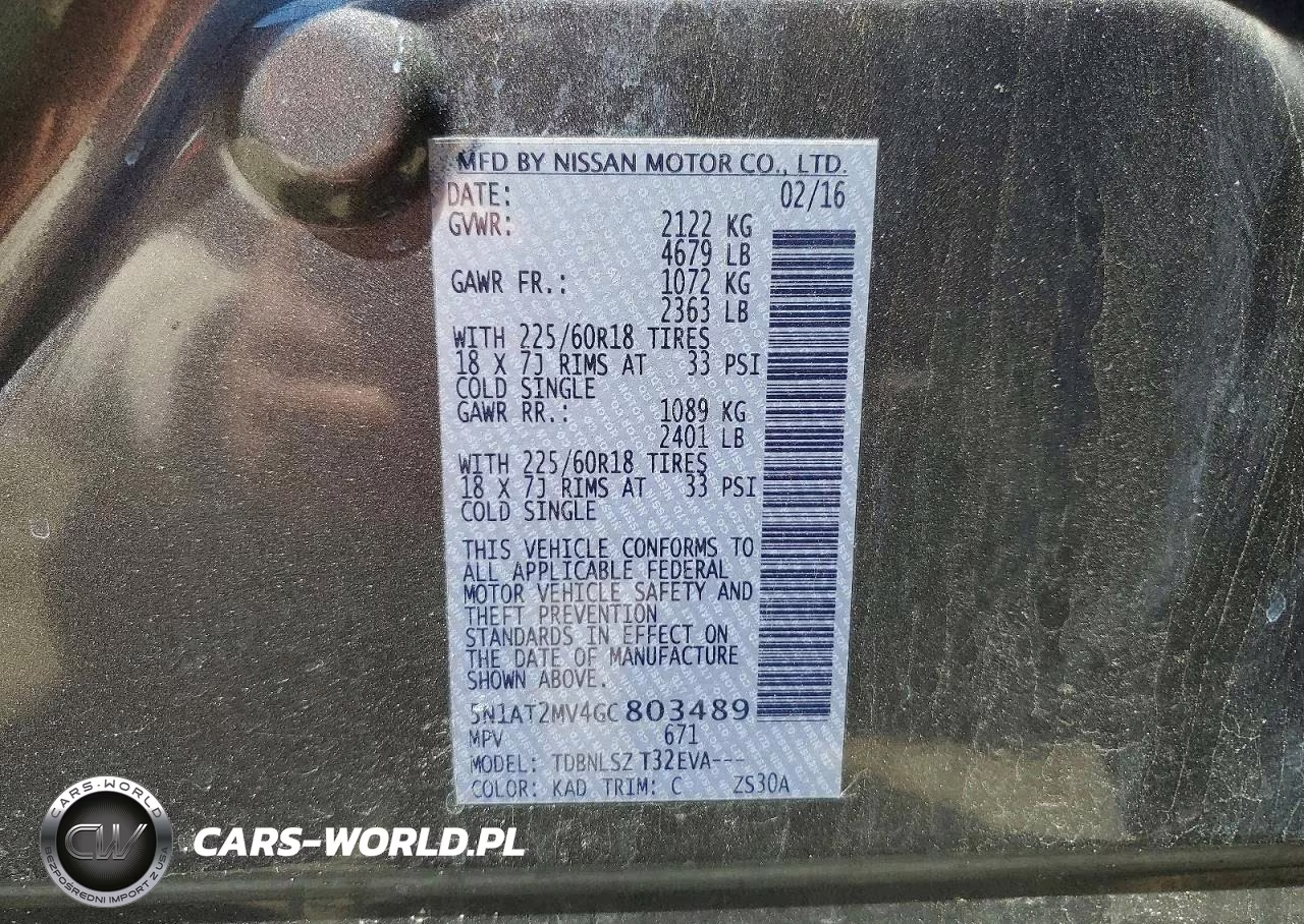 2016 Nissan Rogue Sl VIN:5N1AT2MV4GC803489 - 13