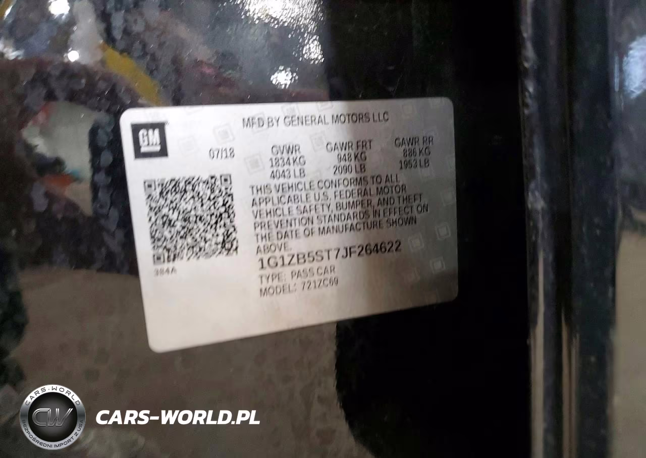 2018 Chevrolet Malibu Ls VIN:1G1ZB5ST7JF264622 - 12