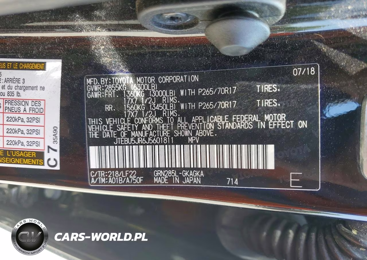 2018 Toyota 4Runner Trd Pro VIN:JTEBU5JR6J5601811 - 13