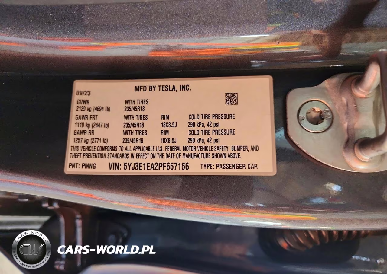 2023 Tesla 3 VIN:5YJ3E1EA2PF657156 - 13